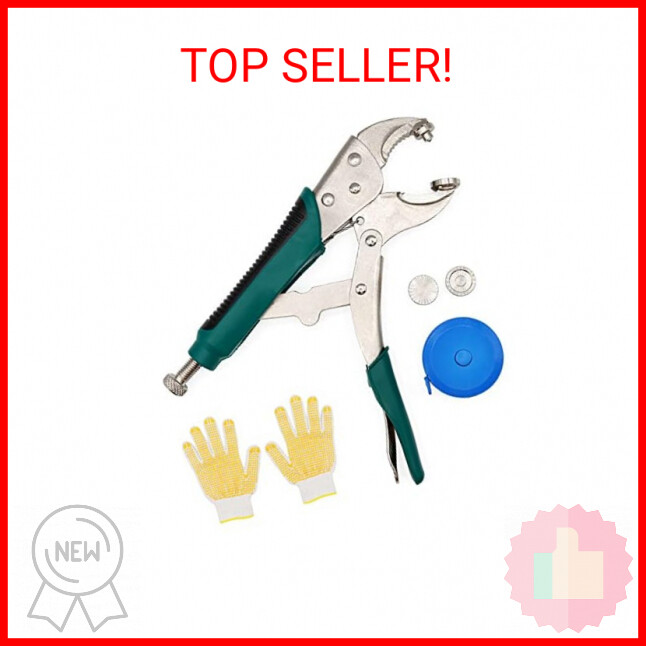 Heavy Duty Snap Fastener Pliers Tool Kit for Fastening Snaps, Replacing Metal Sn