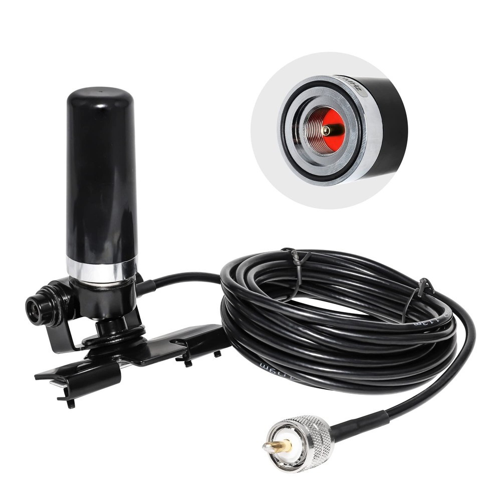 Vehicle Ham Mobile Radio Antenna Dual Band VHF UHF 136-174/400-470 MHZ with L...