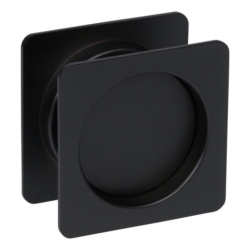 Black Delaney US19 Contemporary Square Pocket Door Passage Set  