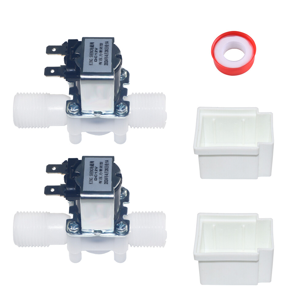 G1/2 2V N/C Plastic Normally Closed Electric Solenoid Valve Magnetic Water Air