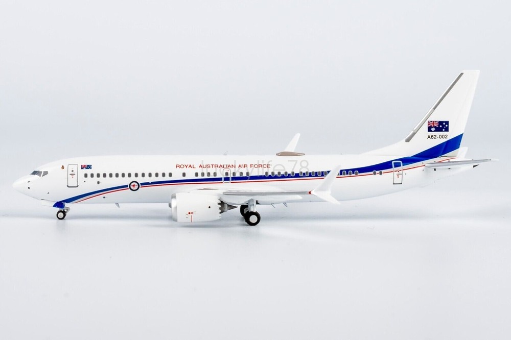 For NG Model 1:400 Royal Australian Air Force Boeing B737 MAX8 Diecast A62-002