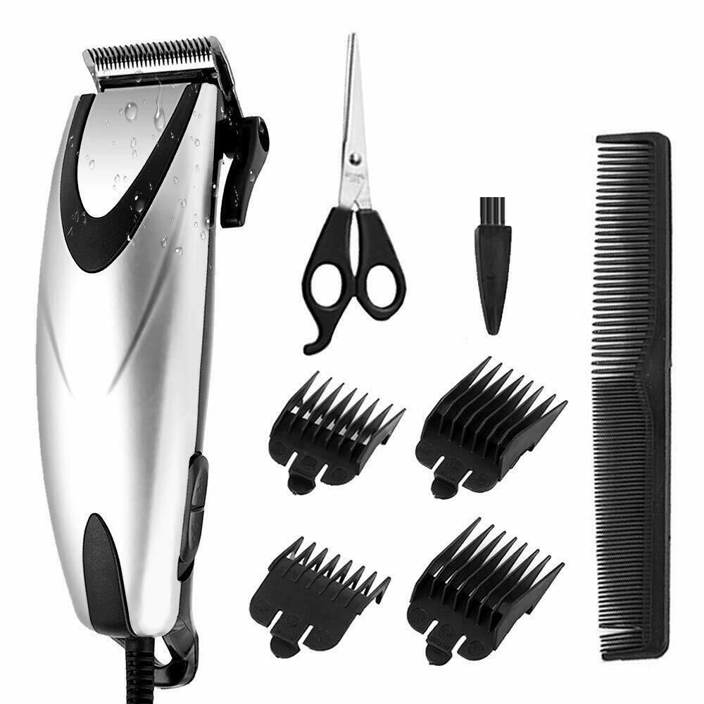 Professional Mens Barber Clippers Kits Trimmer Electric Corded Hair Cutting USA