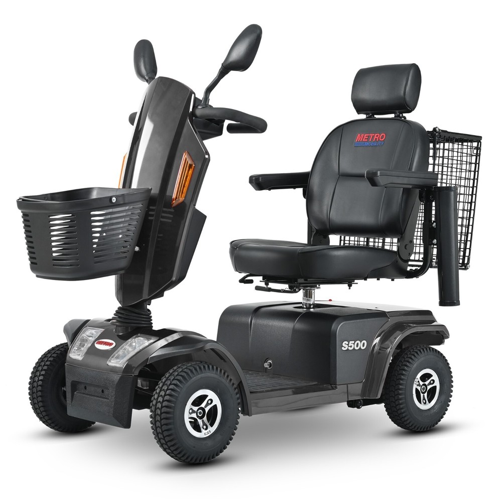 4 Wheel Electric Mobility Scooter Heavy Duty All Terrain 500W 52AH with Basket