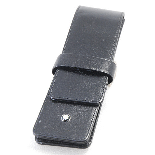 Montblanc Meister Stock Tuck 2 Pen Pouch/Pen Case Black 15235