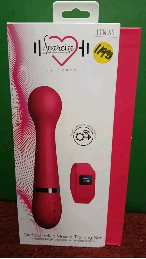 Kegel Vibrator with Remote Control Watch Set for Sexercise in Pink SEXOO4PNK New In Box