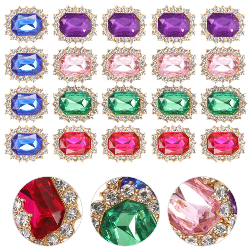 20 Pcs Clip on Shoe Embellishments Shoelace Accessories Jewelry for Teens