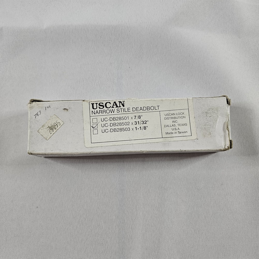 Uscan Narrow Stile Aluminum Door Deadbolt Lock 31/32