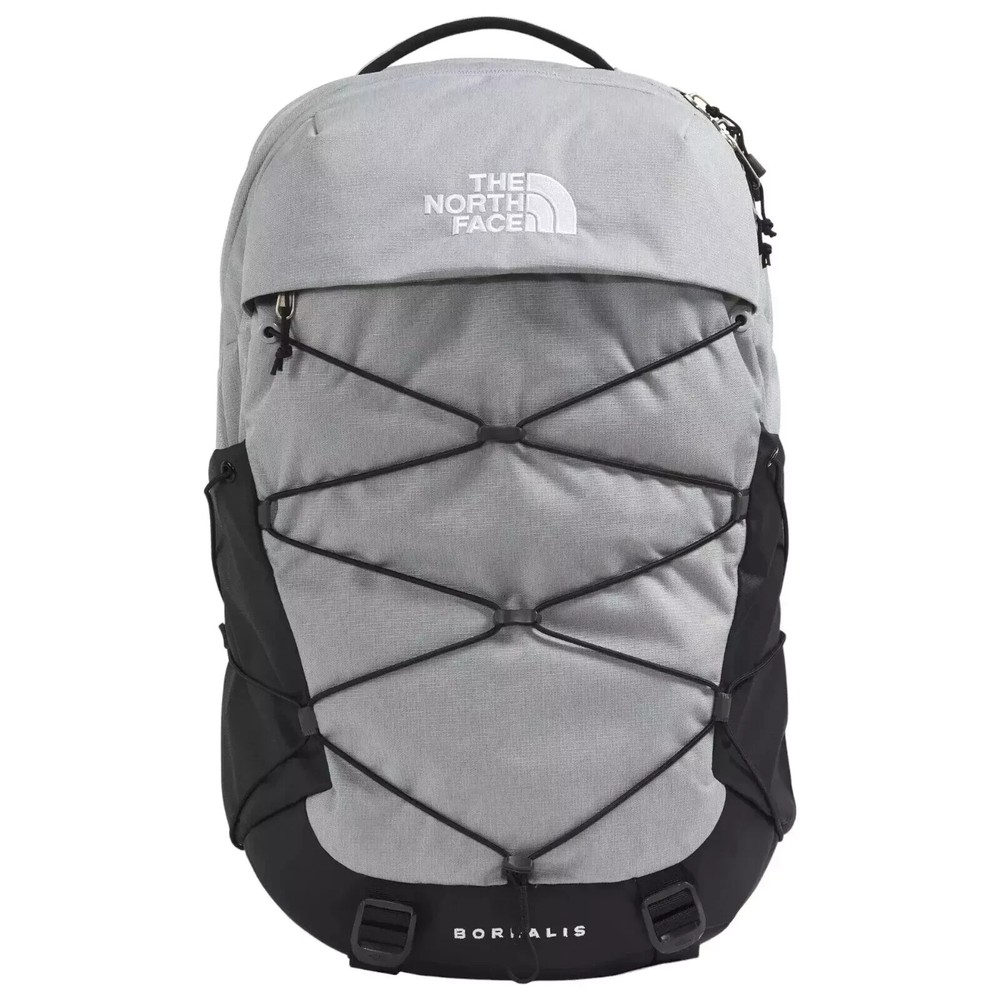 The North Face Men's Borealis Backpack in Meld Gry Dark Heather TNF Black