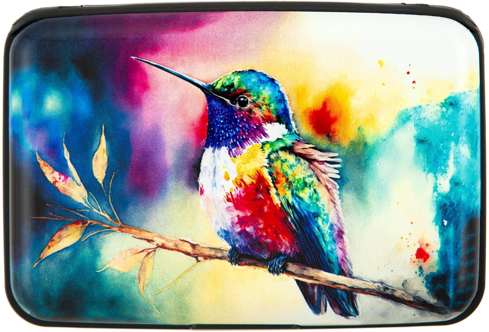 Credit Card Holder for Women Men RFID Blocking Wallet Small Business Metal Slim-image