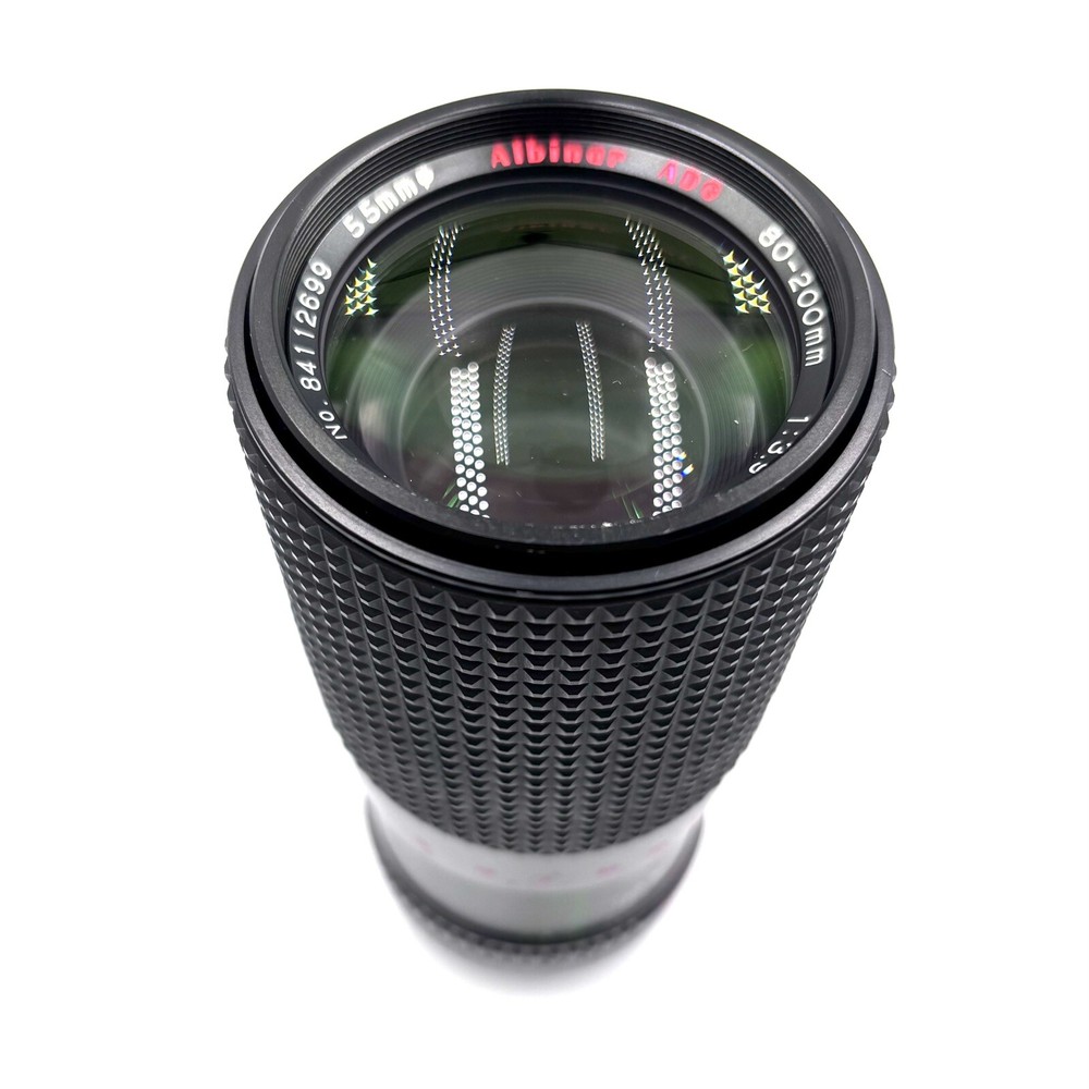 Albinar ADG 80-200mm 1:3.9 MC Macro Zoom Lens Canon FD Mount