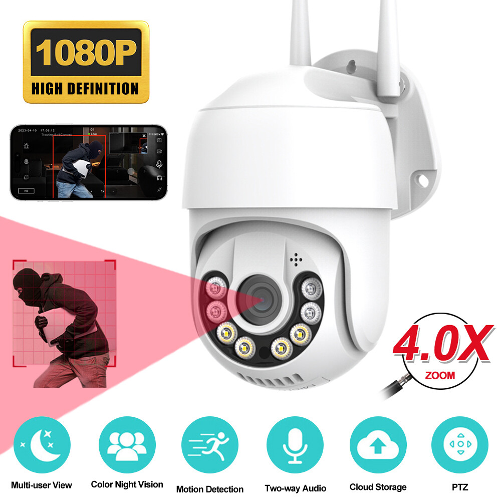 ICSEE 1080P WIFI IP Camera Wireless Outdoor CCTV PTZ Smart Home Security IR Cam