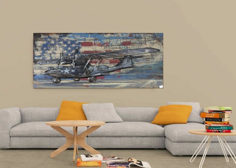 Customer's Favorite item galvanized metal airplane home decor 3d airplane metal-image
