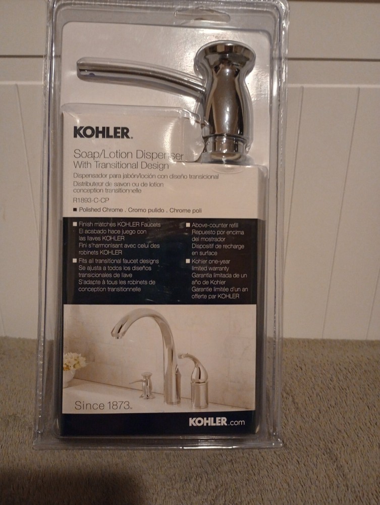 Kohler Soap/Lotion Dispenser Chrome R1893-C-CP