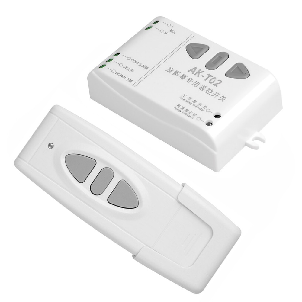 433mhz AC 85-250V Projection Screen Receiver RF Wireless Remote Control Switch g