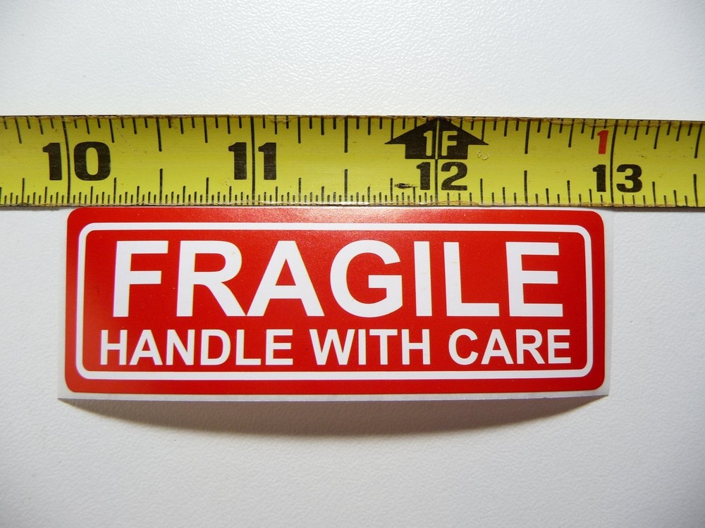 5X FRAGILE MOVE MOVING DECAL STICKER FOR BOX BOXES JOB TRANSFER QUANTITY OF 5