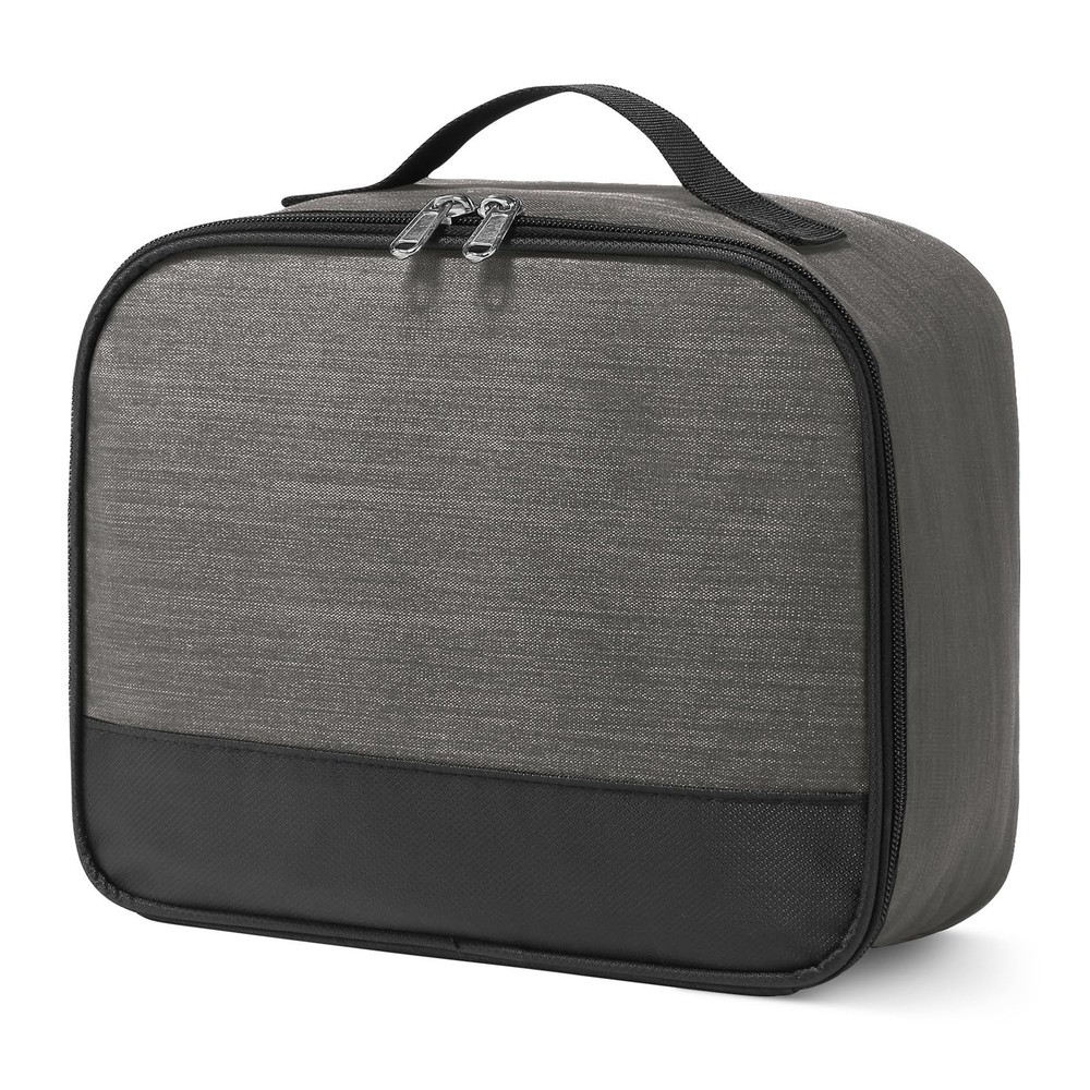 Insulated Gray Lunch Bag for Work Hiking Reusable Cooler Tote for Men Women  