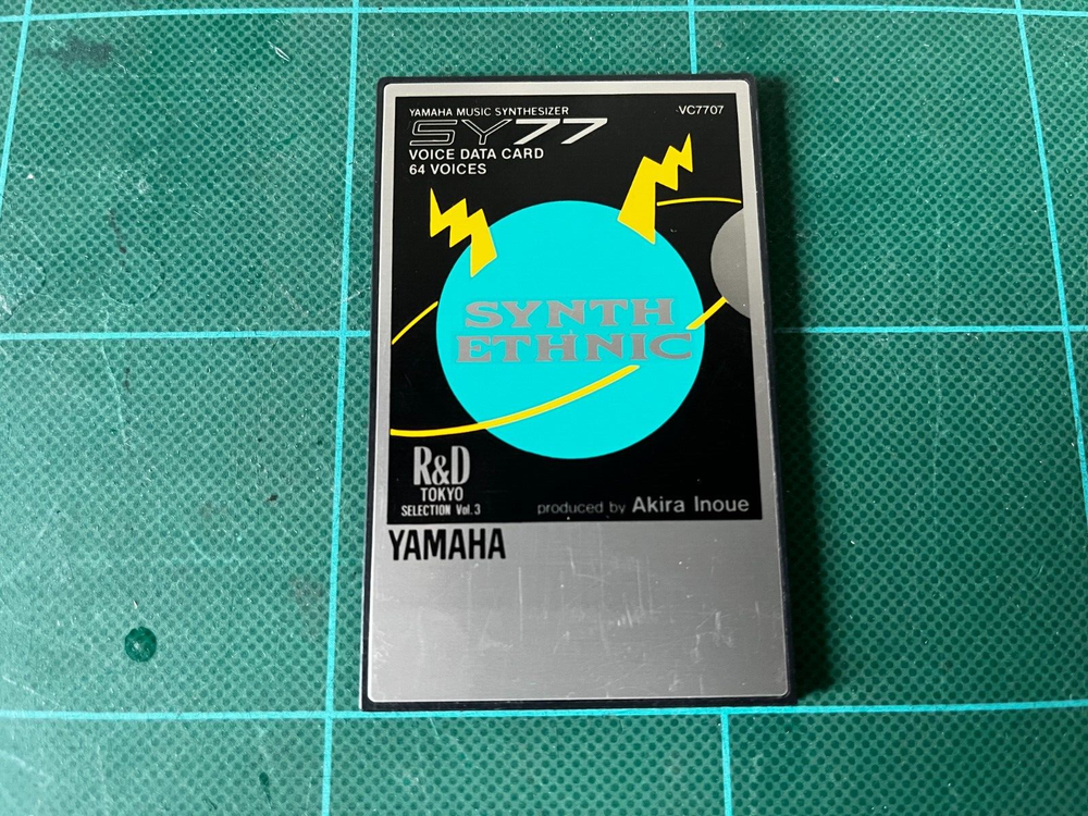 YAMAHA SY77 Synth Voice Data Card 64 Voices Ethnic VC7707 Free Shipping-image
