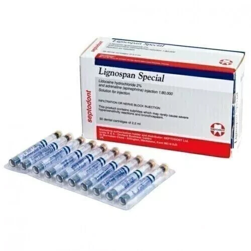 Dental Special 1:80000 With 2 Percent Cartridges FREE SHIP