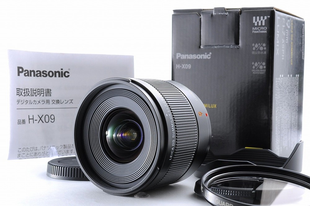 Panasonic LEICA DG SUMMILUX 9mm F/1.7 ASPH. H-X09 Original Box F1.7 -MINT- #6673