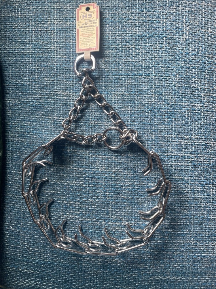 Herm Sprenger 3.8mm Prong Collar for Dog Training New with Tag