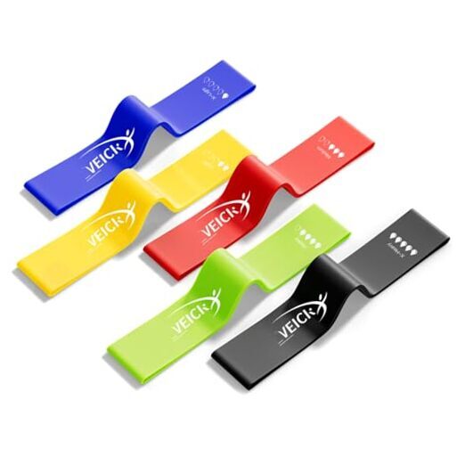 Elastic Resistance Loop Exercise Bands for Men 5-Piece Workout Set