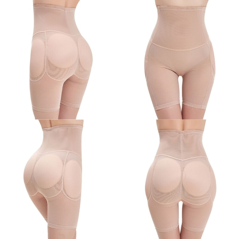 High Waist Body Shaper Panties with Padded Butt Lift & Hip Enhancer Boyshorts