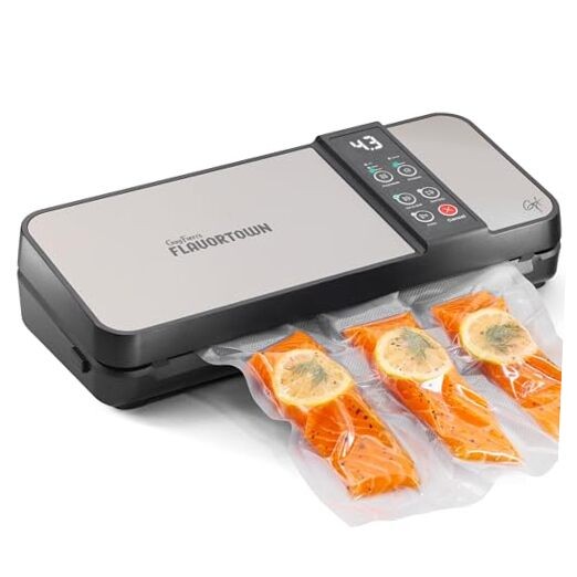 Compact Vacuum Sealer with Roll Storage and Dual Dry & Moist Modes