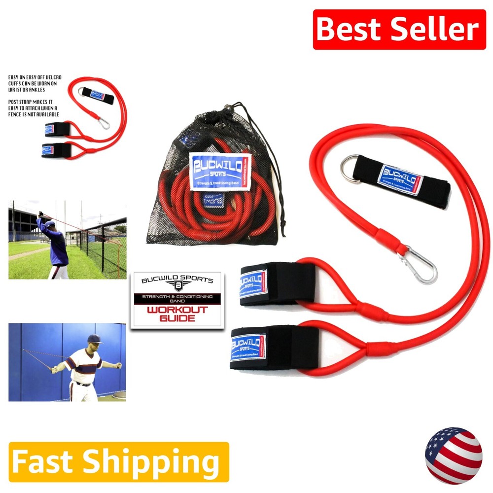 Youth & Adult Athletes' Essential Resistance Band for Strength & Flexibility