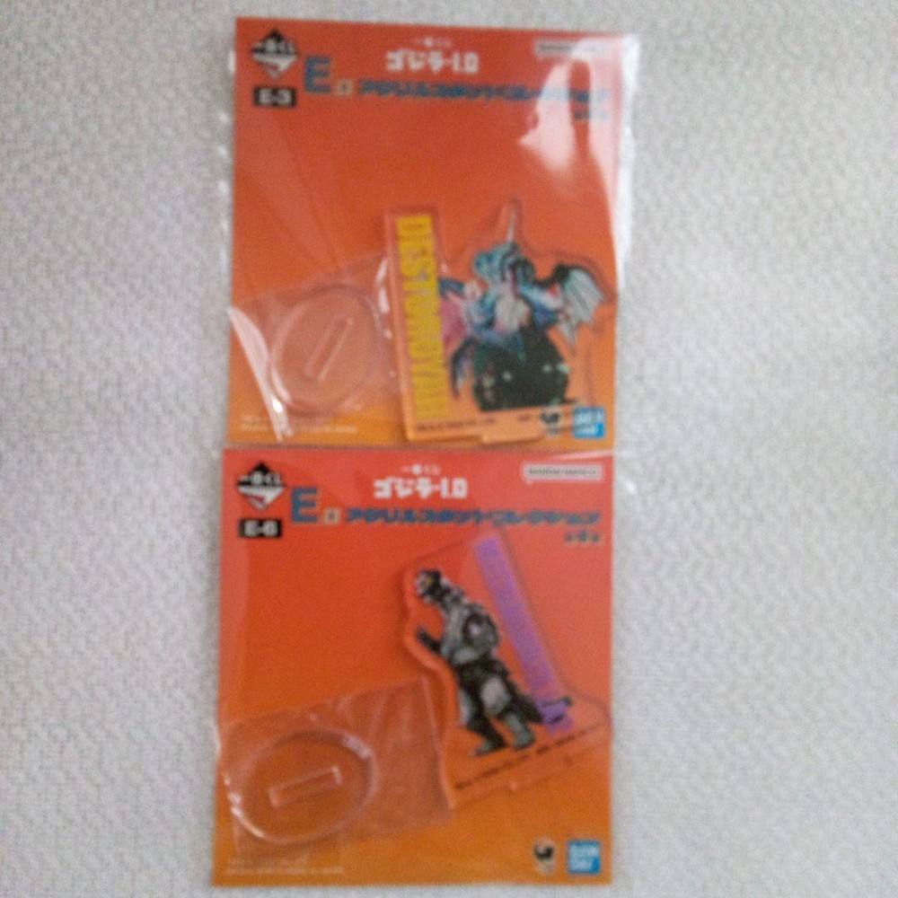 Ichibankuji Godzilla Minus One E Prize Mechagodzilla & Destoroyah Acrylic Stand Set