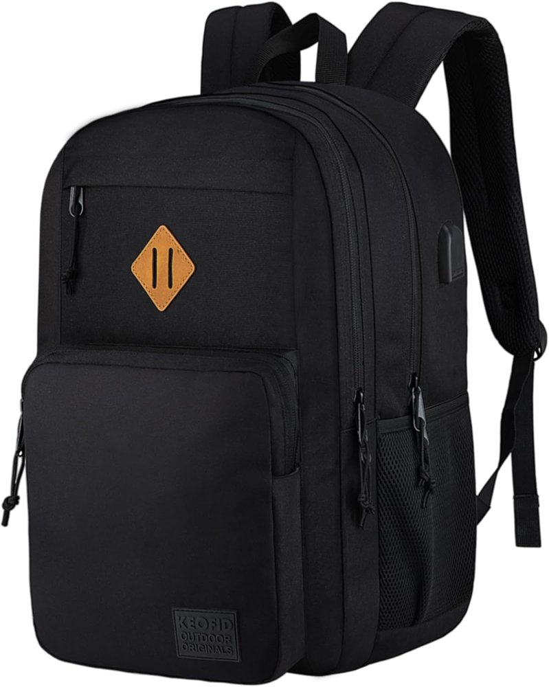 Anti-Theft USB Laptop Backpack for Men & Women - Water Resistant & Secure