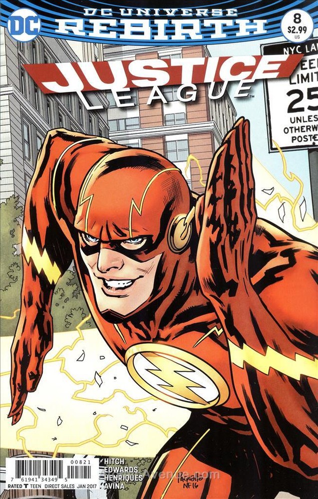 Justice League (3rd Series) #8A VF; DC | Rebirth Yanick Paquette Variant - we co