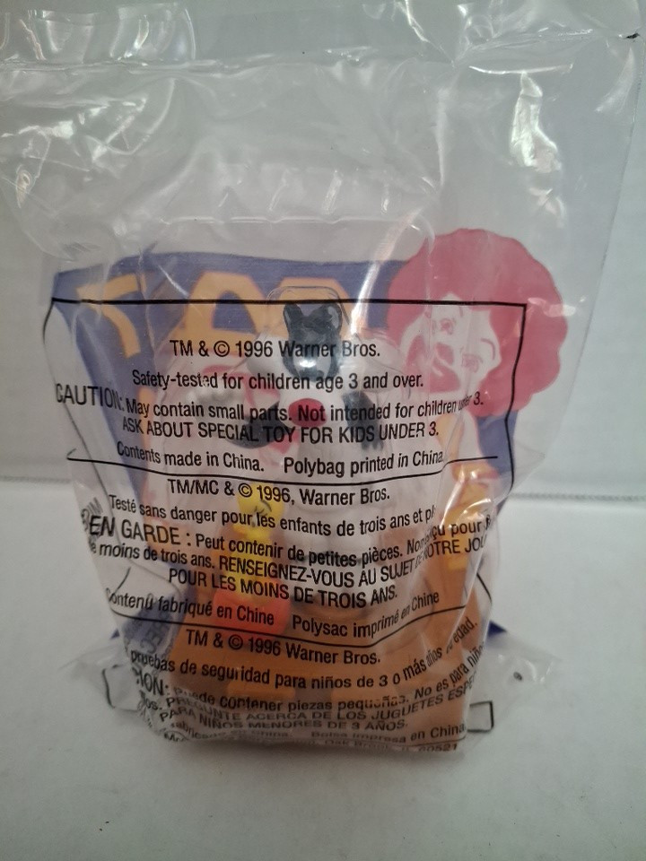 Vintage 1996 McDonald's Space Jam Happy Meal Toy Sylvester & Tweety #7 Sealed