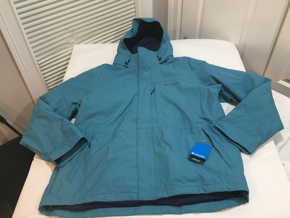 NWT $210.00 Columbia Mens Gulfport Interchange Jacket Blue Size XXL