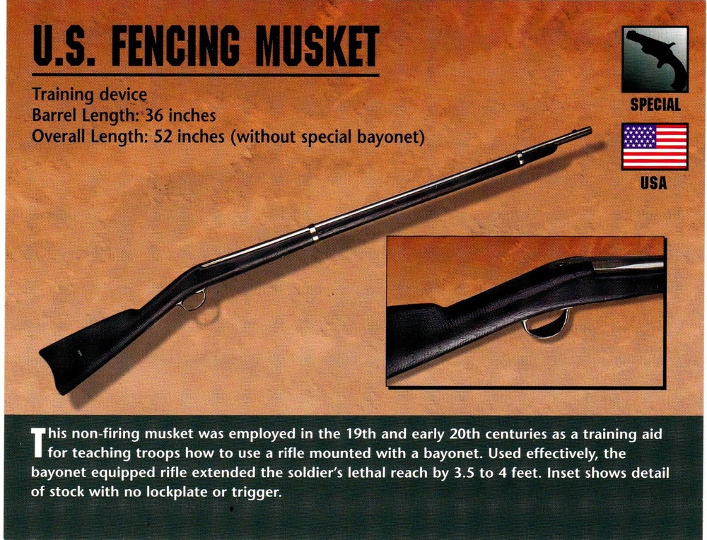 U.S. Fencing Musket Classic Firearms Photo Card u
