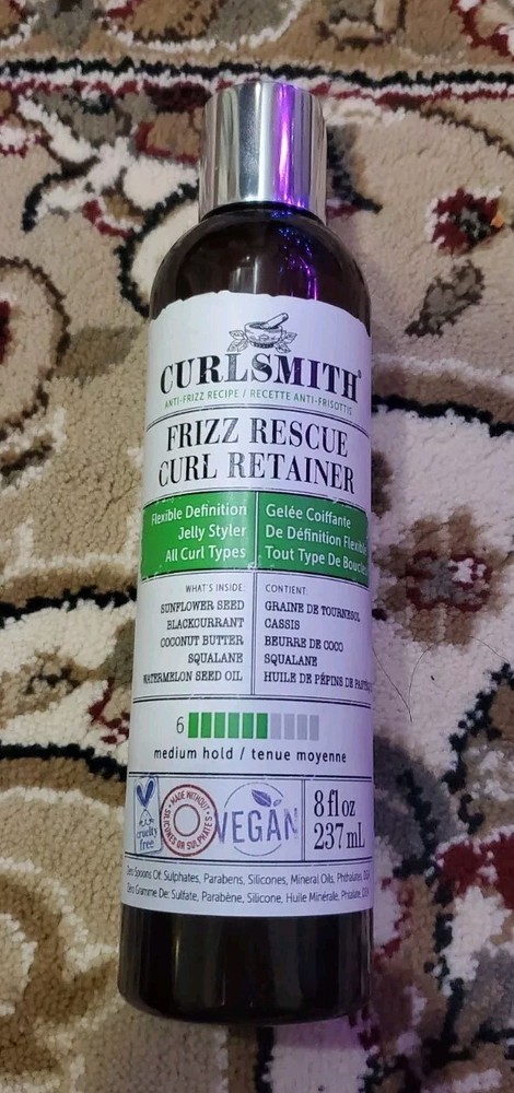Curlsmith Frizz Rescue Curl Retainer, Non-Sticky Jelly Styler (8 oz)