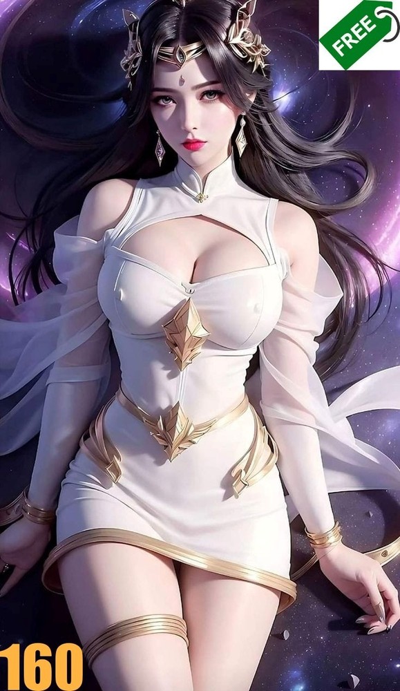 AI Art Chinese Girl Digital Background Desktop Image by cbfhtu6-25-image