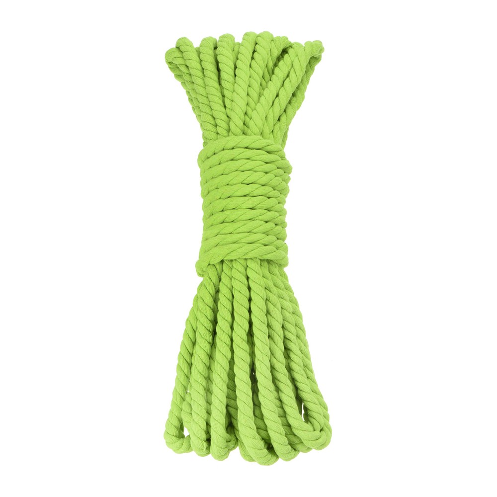 0.5 Inch 25 Feet Macrame Cord, Cotton Cord Rope String - Fruit Green