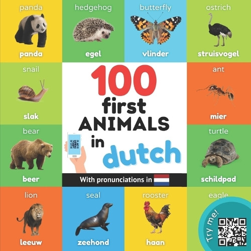 100 First Animals in Dutch – Yukibooks Paperback for Dutch Vocabulary Learning