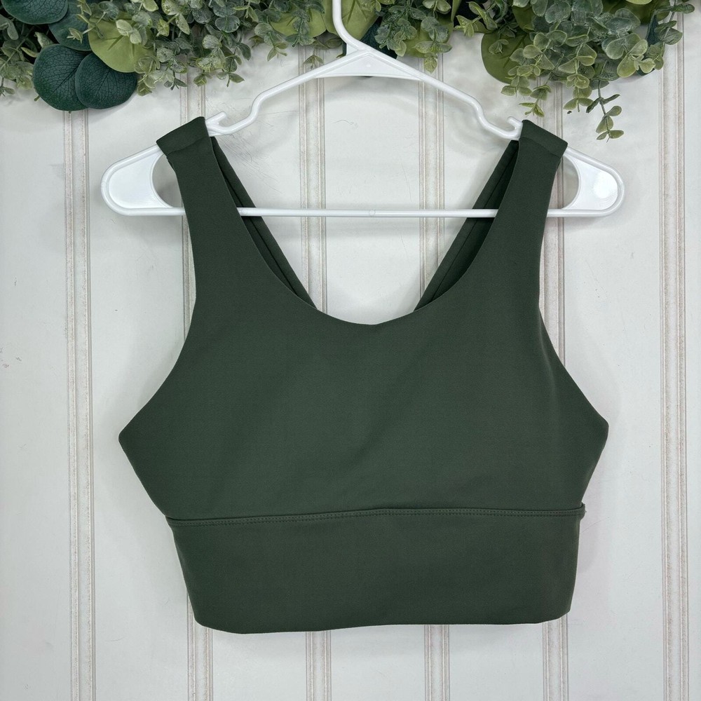 Jockey Sports Bra EXTRA LARGE Green Longline Sport Top Casual Workout Bust Cup