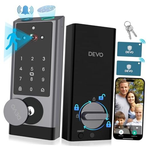 G1 Video Smart Lock with Camera & Doorbell, 6-in-1 Keyless Entry Door Lock