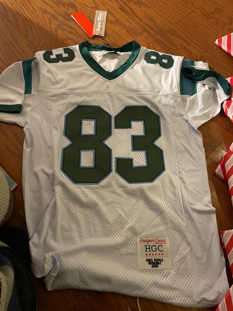 vince papale jersey invincable - new with tags- green and white - small-image