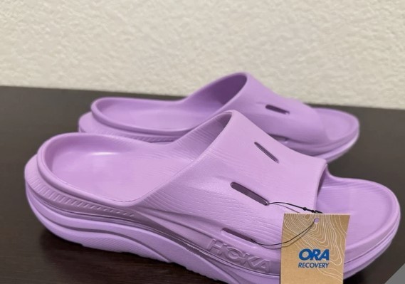 Hoka Ora Recovery Slide 3 Violet Bloom Men's Size 14 Women's Size 16