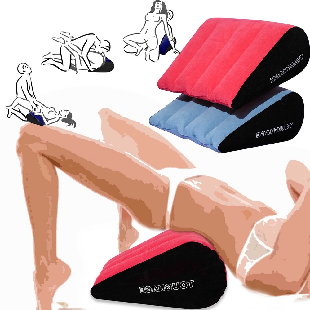 TOUGHAGE Inflatable Wedge Pillow for Couples Love Position Soft Cushion Furniture US