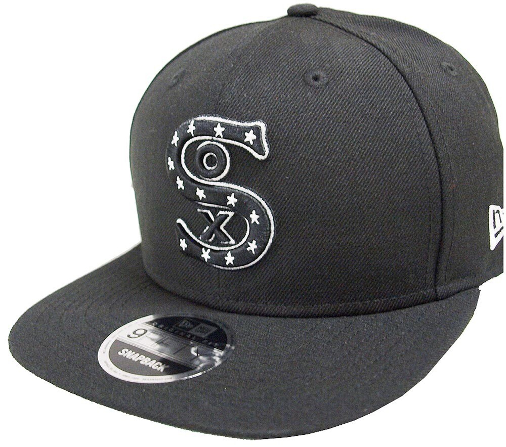 New Era Chicago White Sox Cooperstown Black Classics Snapback Cap 9Fifty Limited