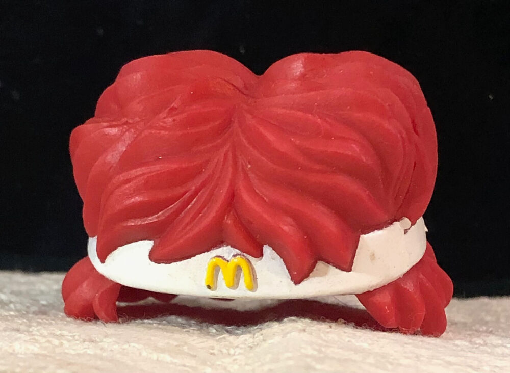VINTAGE 1988 McDONALD'S HAIR PIECE FOR VOLLEY McNUGGET BUDDIES HAPPY MEAL TOY