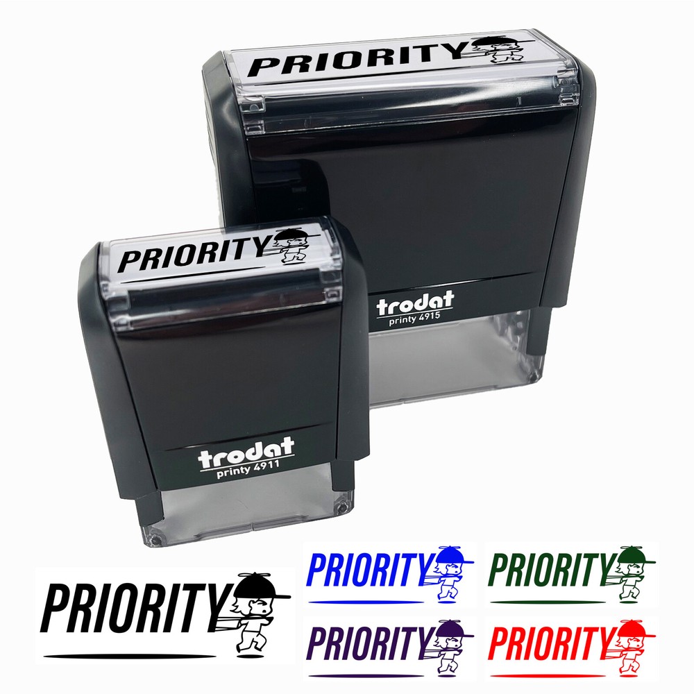 Priority Mail Service Expedited Self-Inking Rubber Stamp Ink Stamper