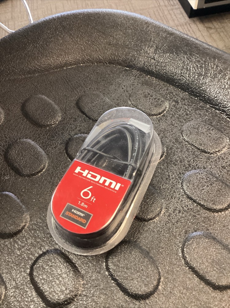 6ft High-Speed HDMI Cable with Gold-Plated Connectors