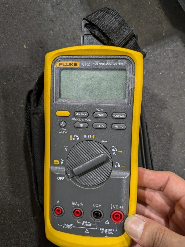 Fluke 87V Industrial True RMS Digital Multimeter Temperature 87-V 875 87-5