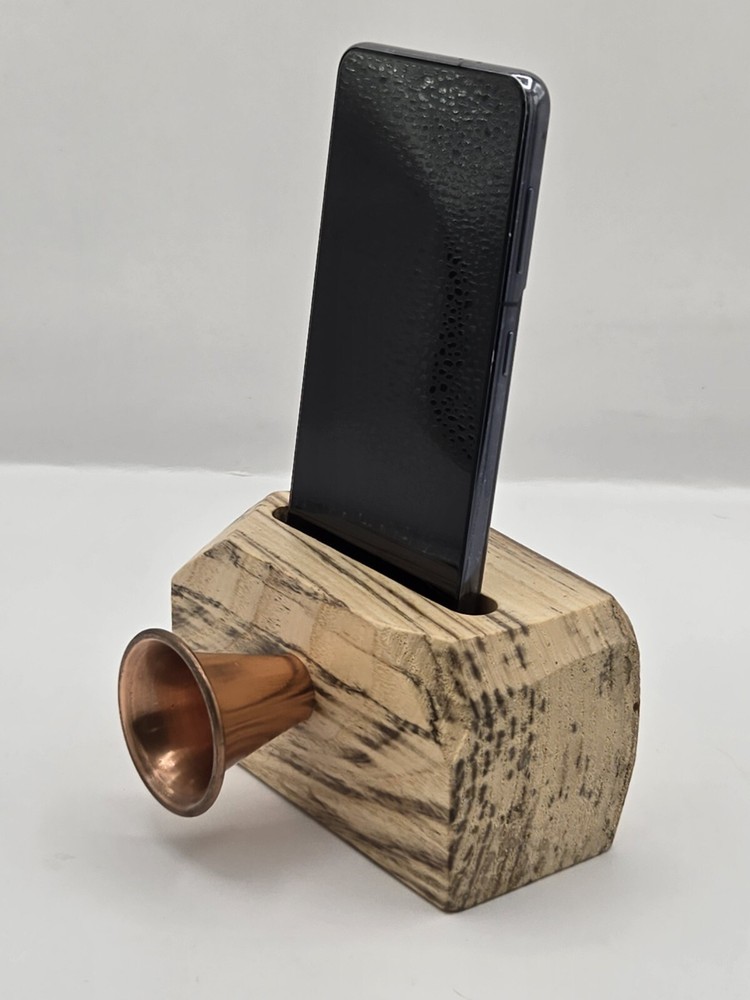 Phone Speaker Amplifer Holder Smartphone Stand Holder Wooden Cell Phone Stand US