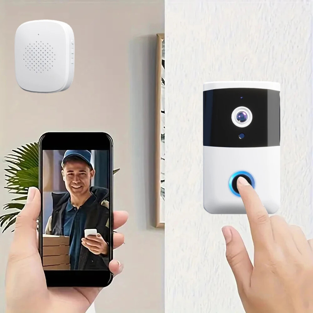 Smart Visual Doorbell Camera Kit Remote Monitoring Intercom Doorbell for Home-image